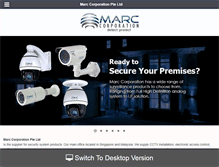 Tablet Screenshot of marc-corp.com